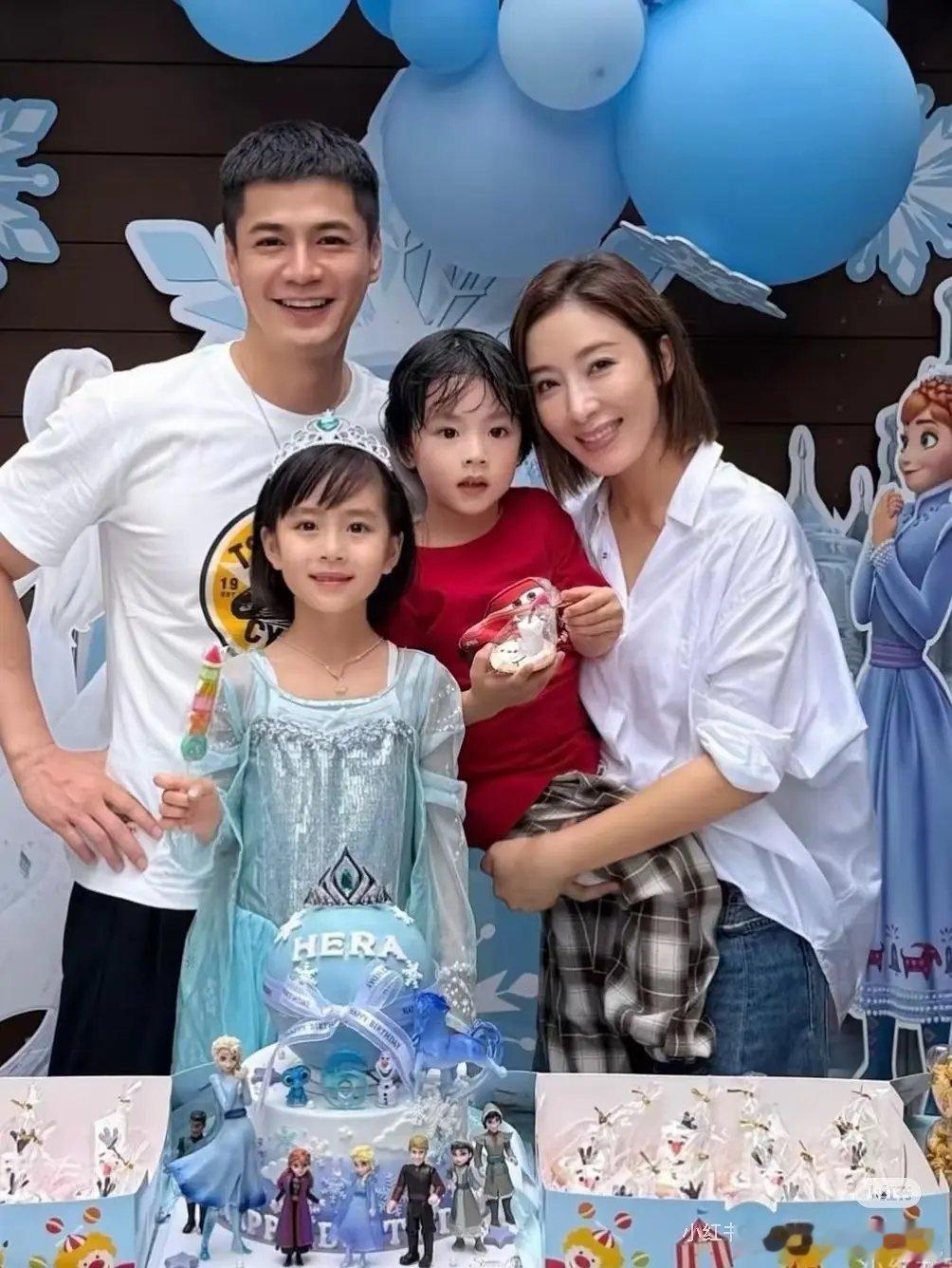 杨怡的女儿好漂亮啊，儿子也挺帅的