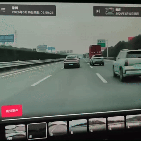 这起新手司机驾驶小米YU7，在高速极限工况下应对邻车突发违规变道完成的紧急避险，