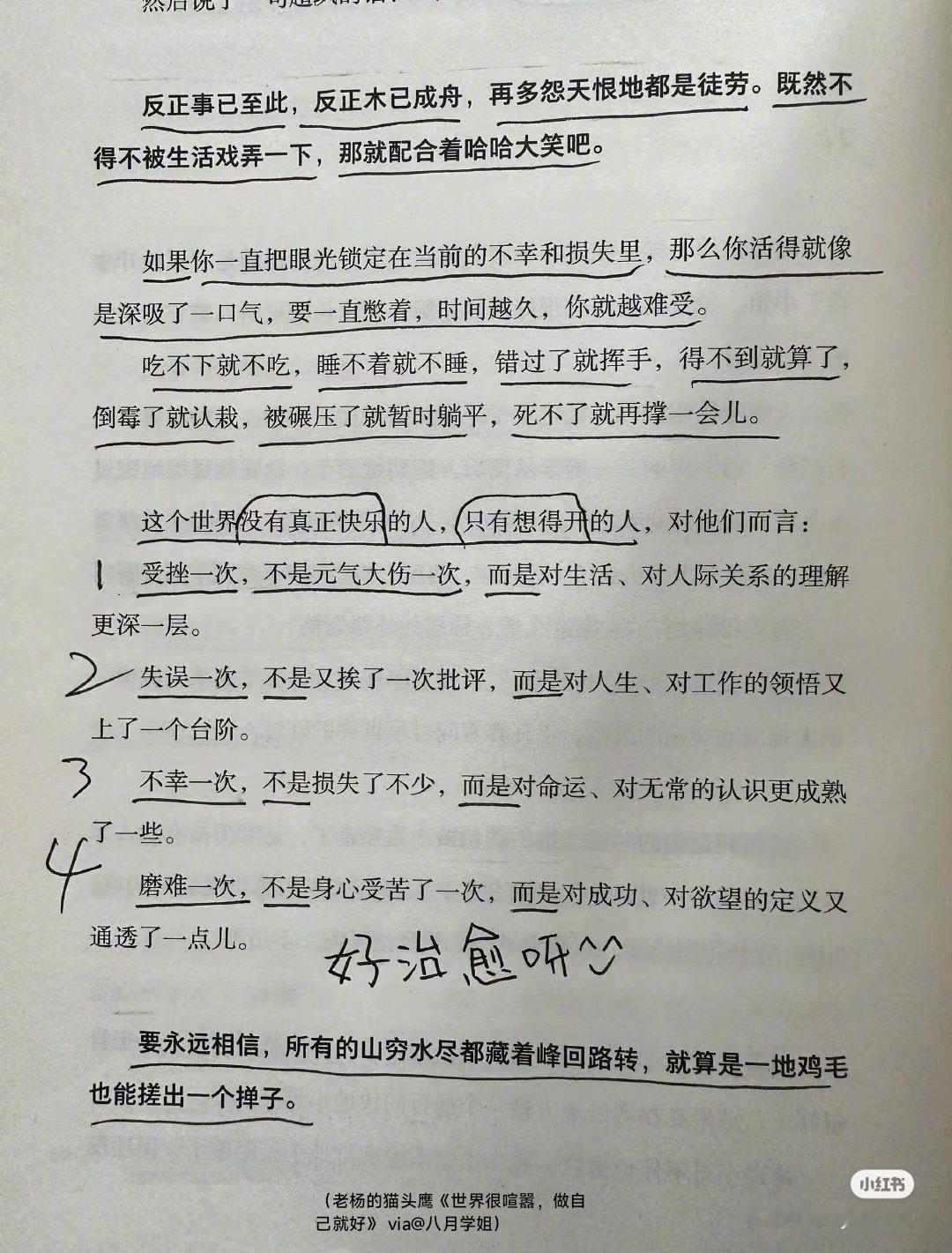 每次精神内耗，都会翻出这篇。真的太管用允许自己偶尔的放松，允许自己暂时还不太好，