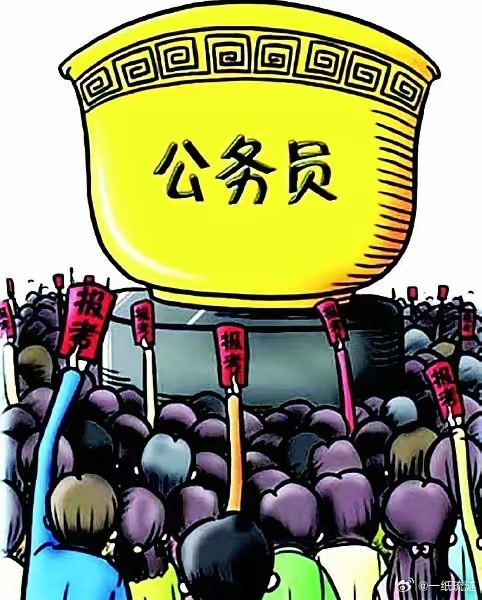 目前流行的"考公热”形象，会造成了社会财富的巨大浪费。很多年青人在上大一开始就准