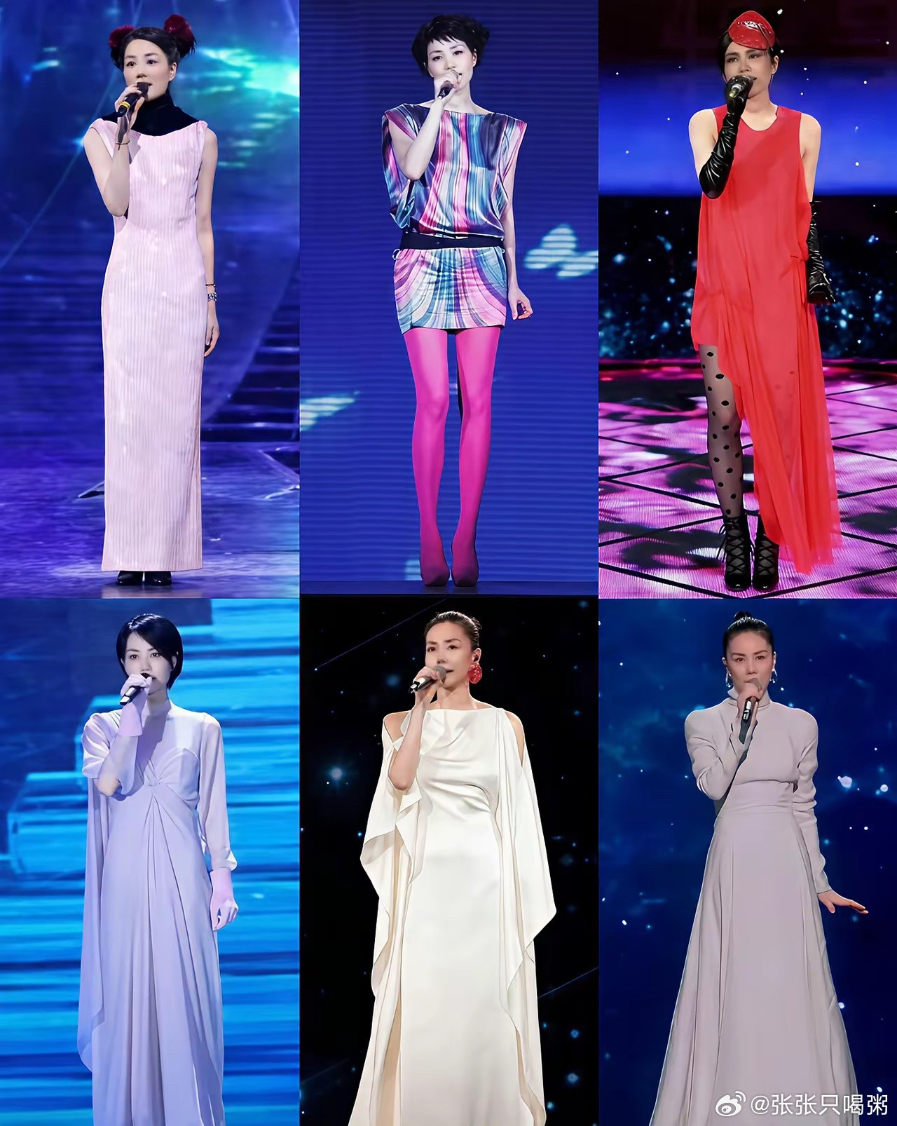王菲六次春晚，哪个造型最美？
