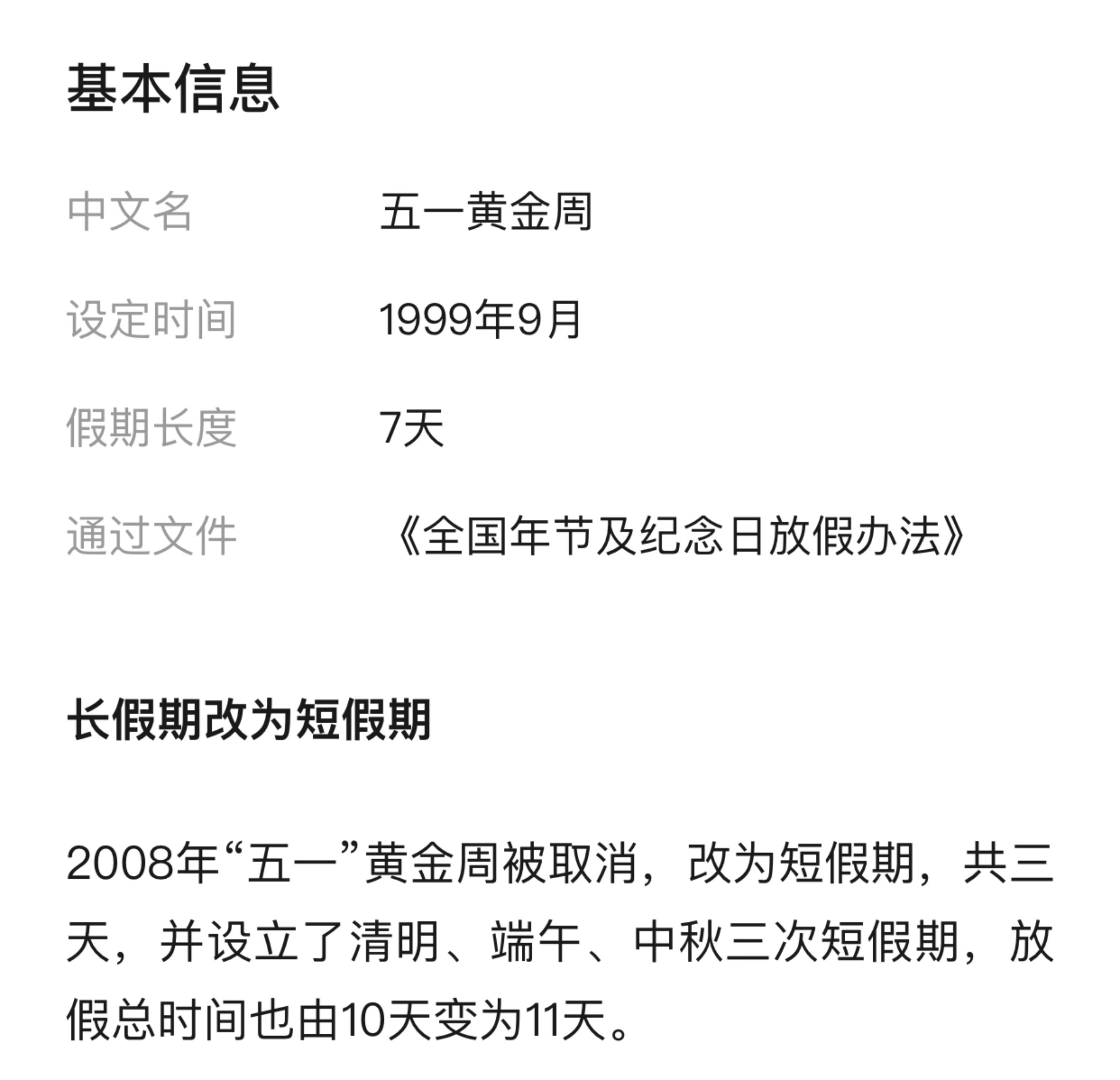 没想到，五一黄金周放七天的历史已过去17年了[哭哭]我都没享受过这个假期🥲五