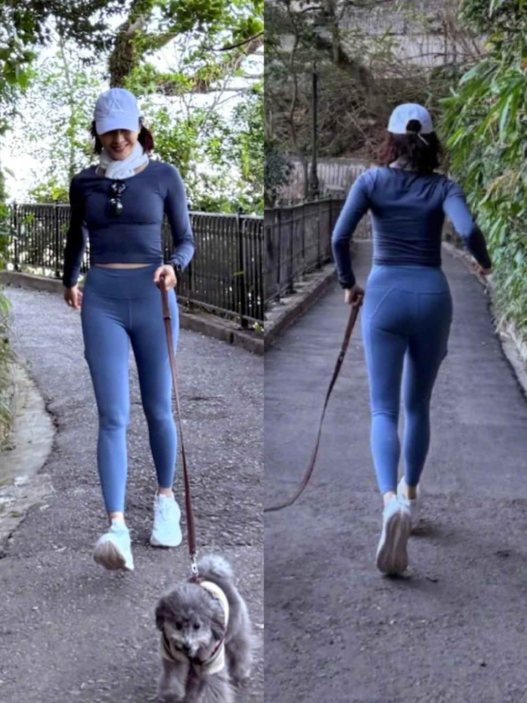 黎姿又去徒步了，姐的身材太紧致了！