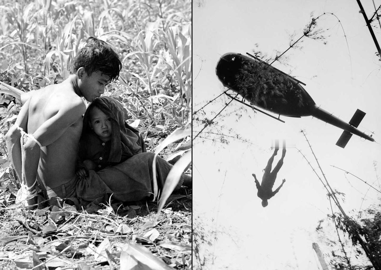 左图：1966年2月17日，在西贡东北280英里（约450公里）的邦山地区，一名