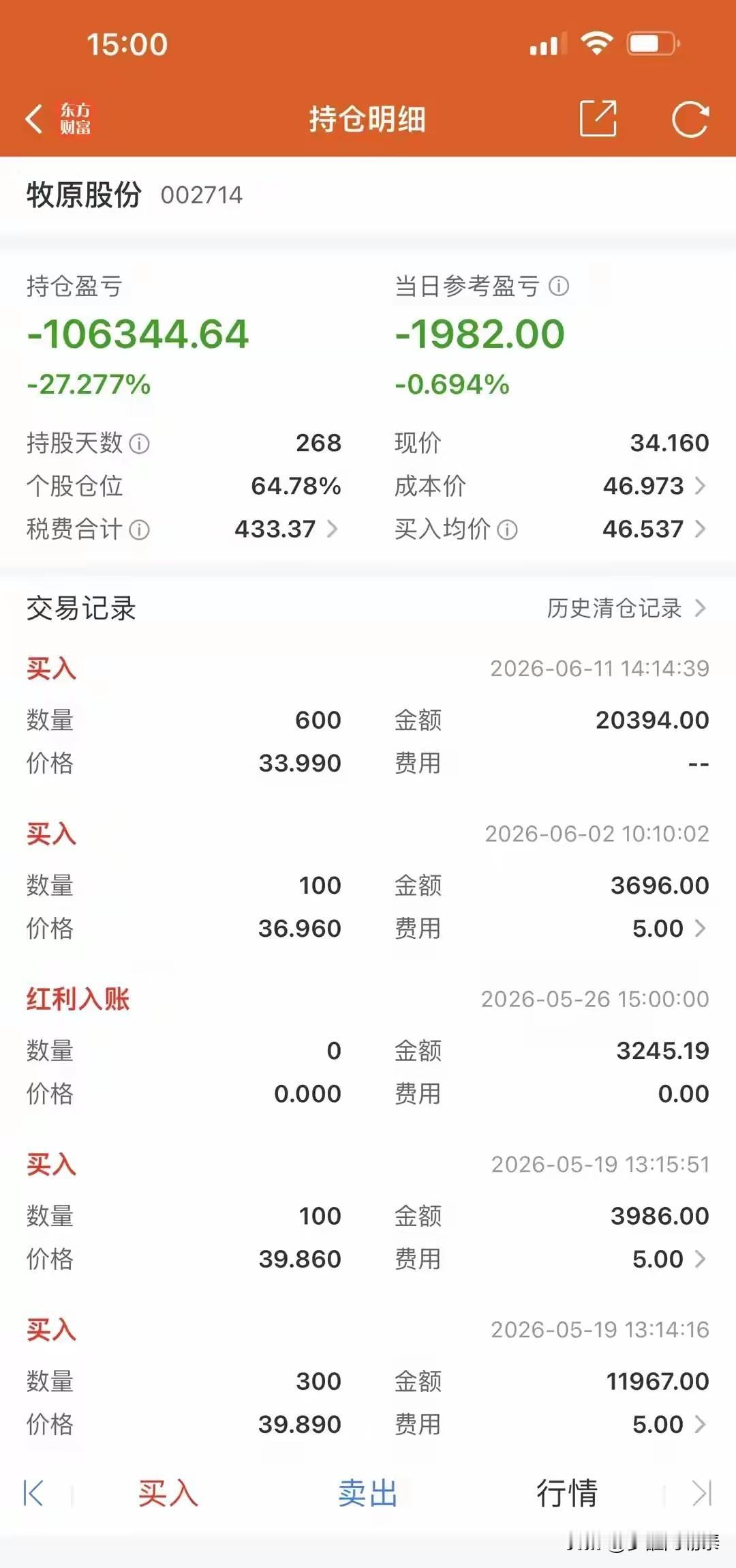 持股268天，亏了10万块：一位朋友的真实账户，让我沉默了朋友发来他的持仓，