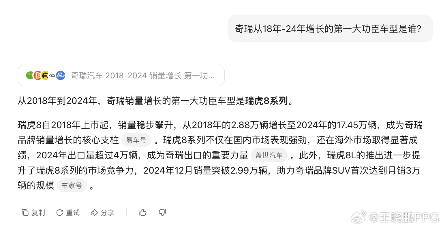 ai都知道，奇瑞从低谷爬起来的复兴头号功臣​​​