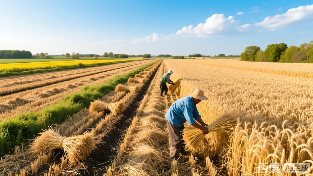 秋收万仓粮。春播种秋丰收。千亩稻对万仓粮。