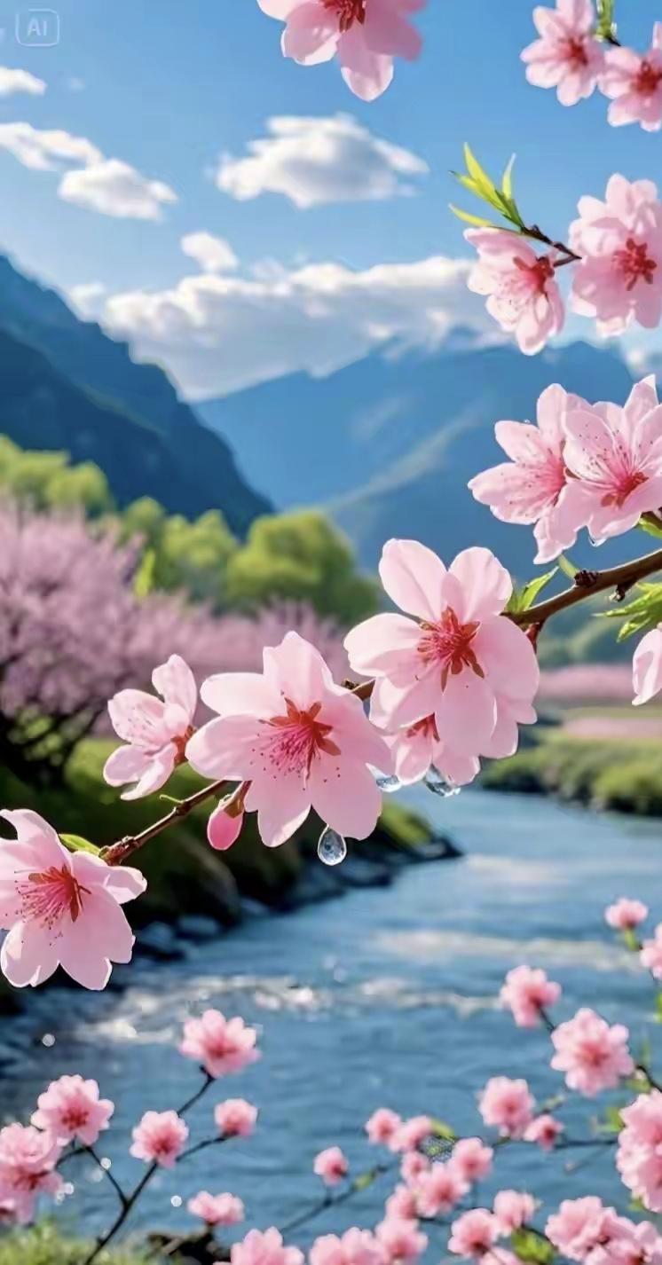 《七律•十里桃花》作者：转转看到​​​​​​​​​十里桃花傍水生。一溪