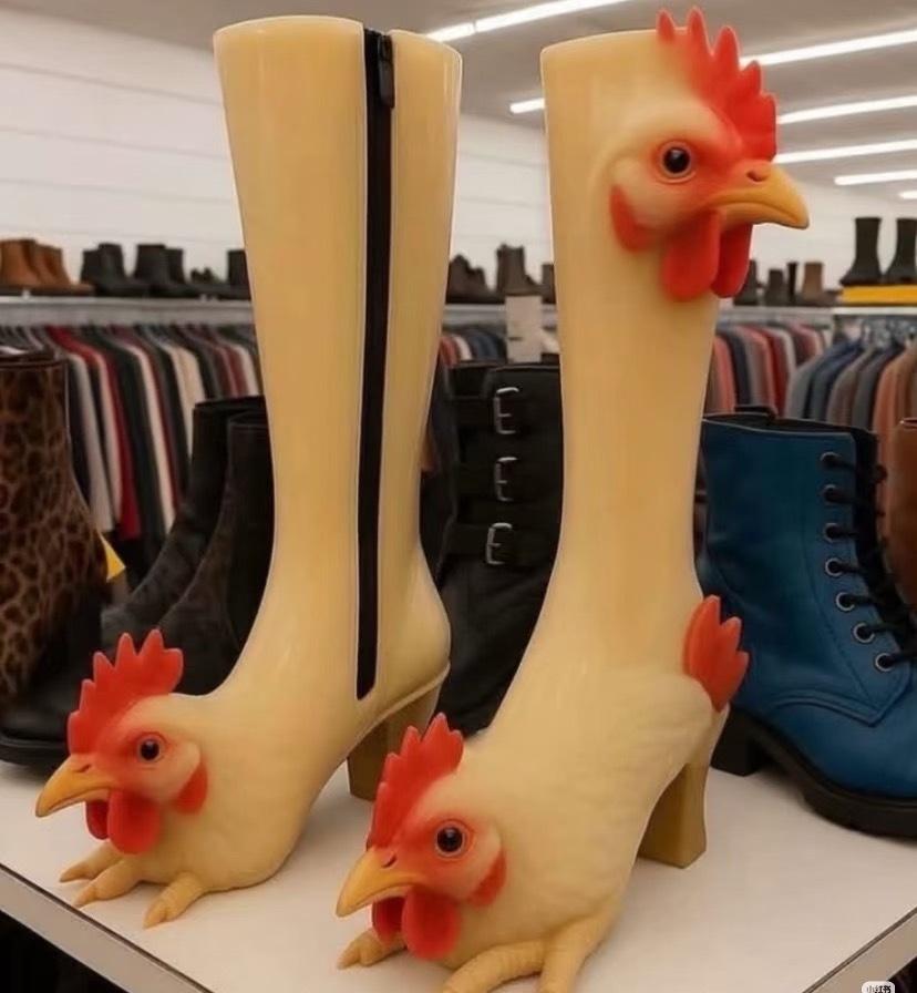 😅这双鞋子真别致​​​