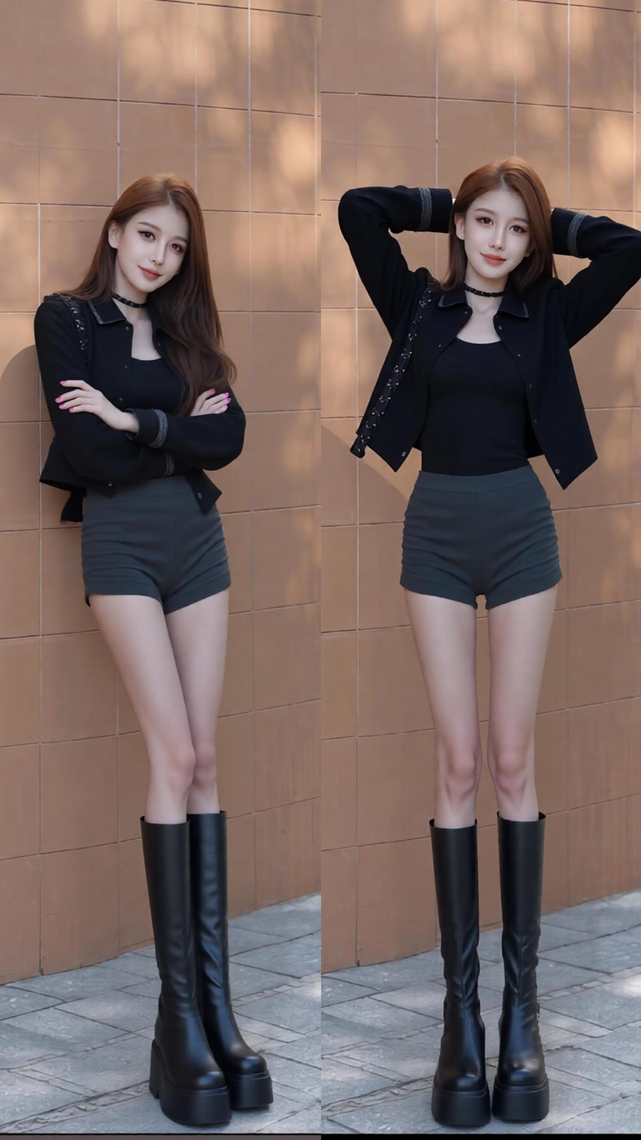 好显身材！！！这鞋高一米。