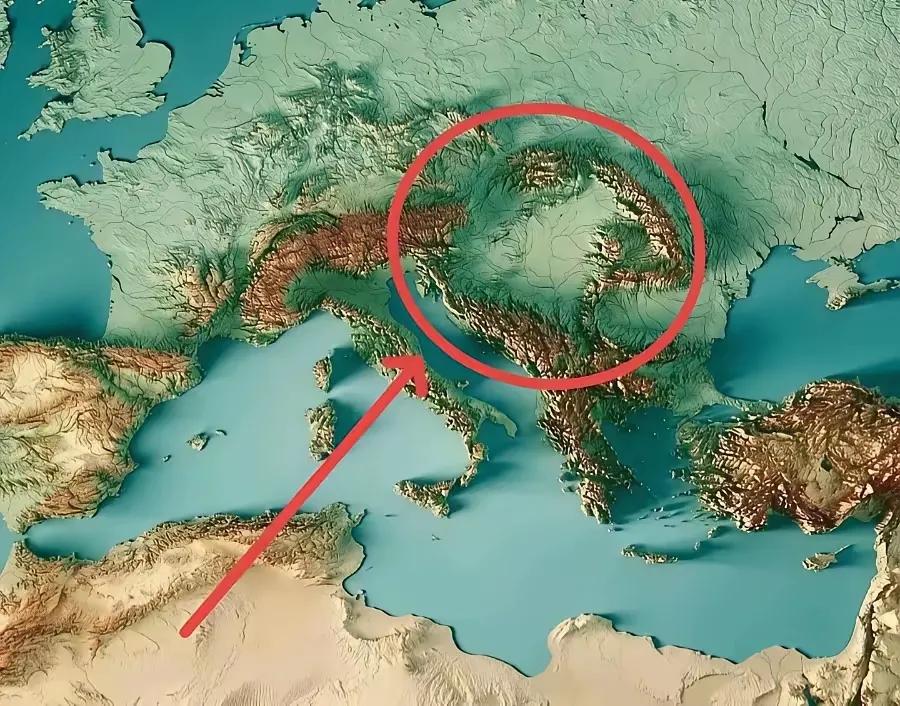 喀尔巴阡盆地，这个地方类似于中国的关中平原，甚至比关中更好：居大陆中心，四面