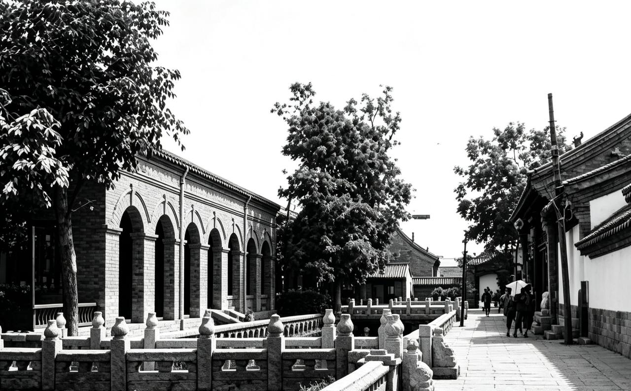 1938年，日军随军摄影师拍摄的山东济南，此时已经沦陷。​​​