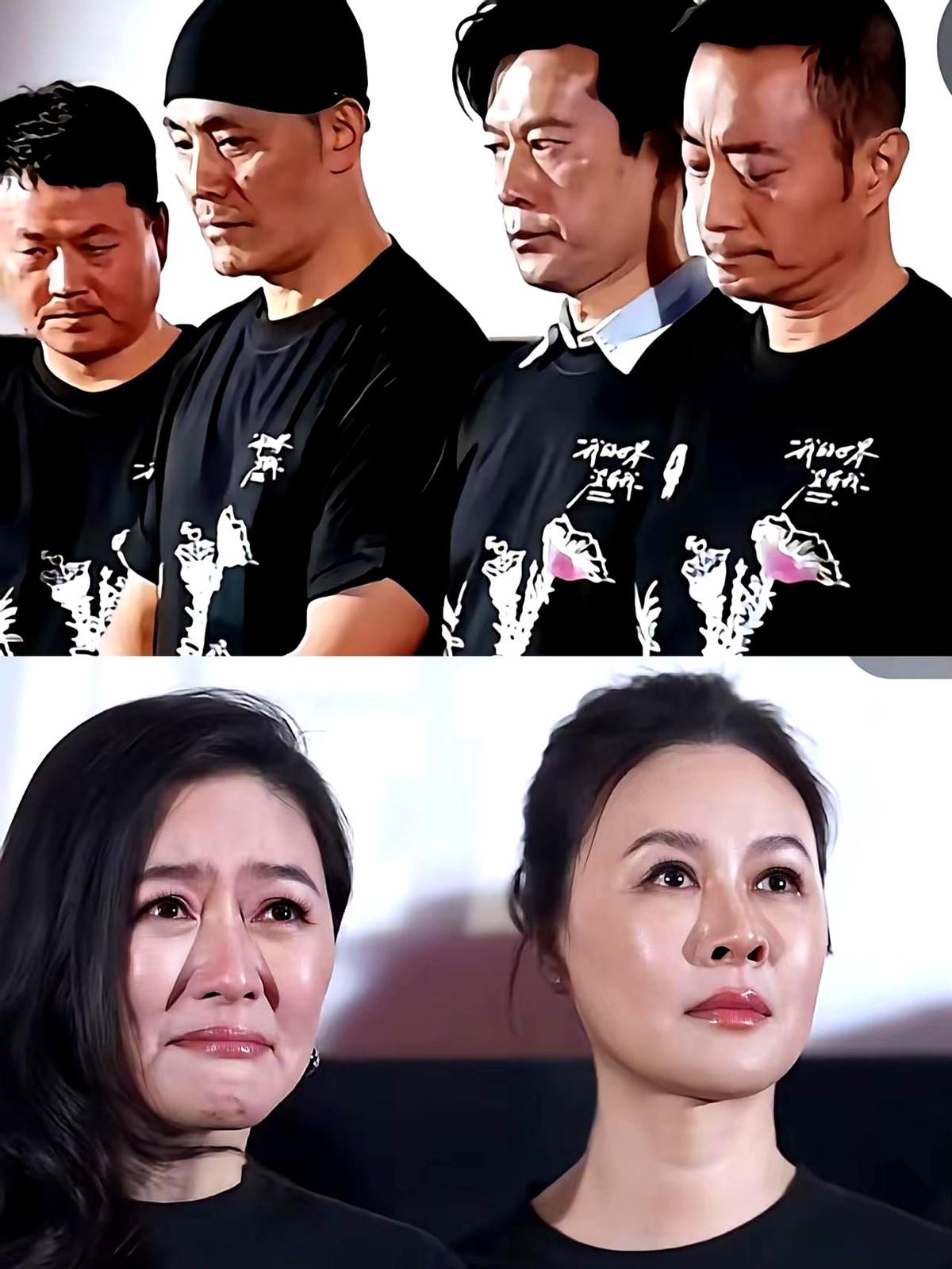 什么兆头，电影《我的世界没有我》首映礼上，几位主演。主演们都板着脸，心里像是