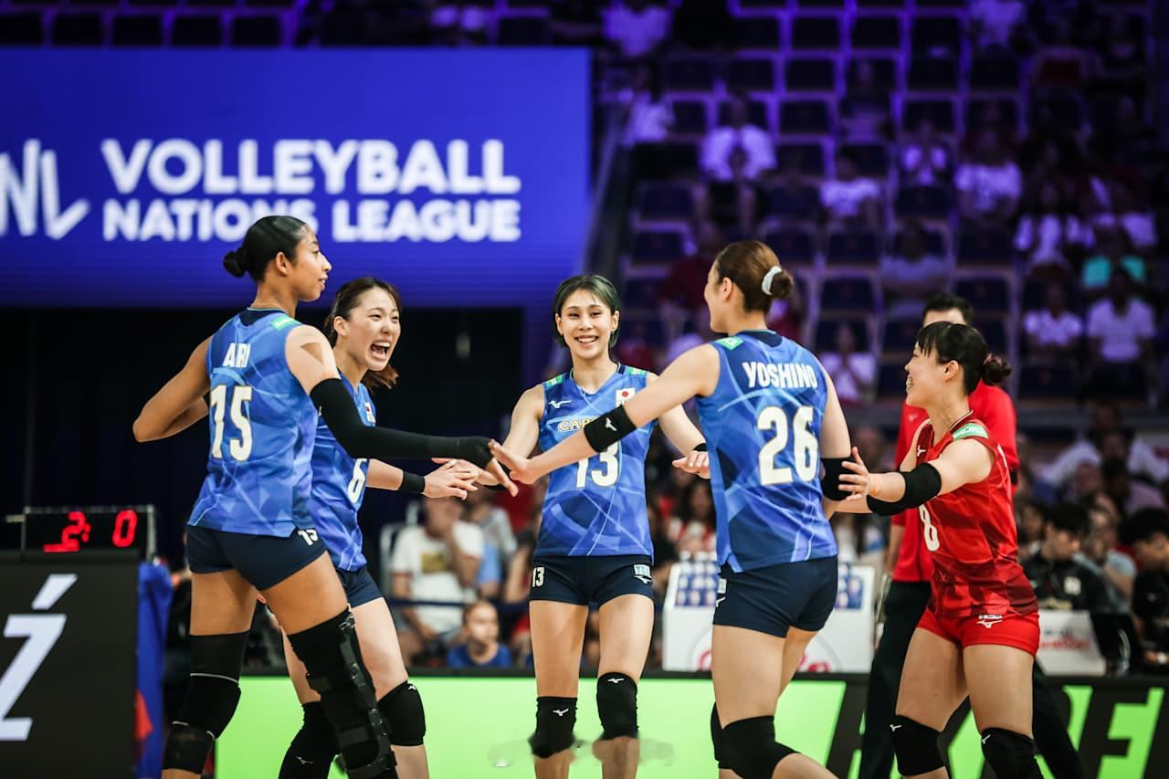 【2025世界女排联赛总决赛四分之一决赛：日本女排3-2土耳其女排】北京时间2