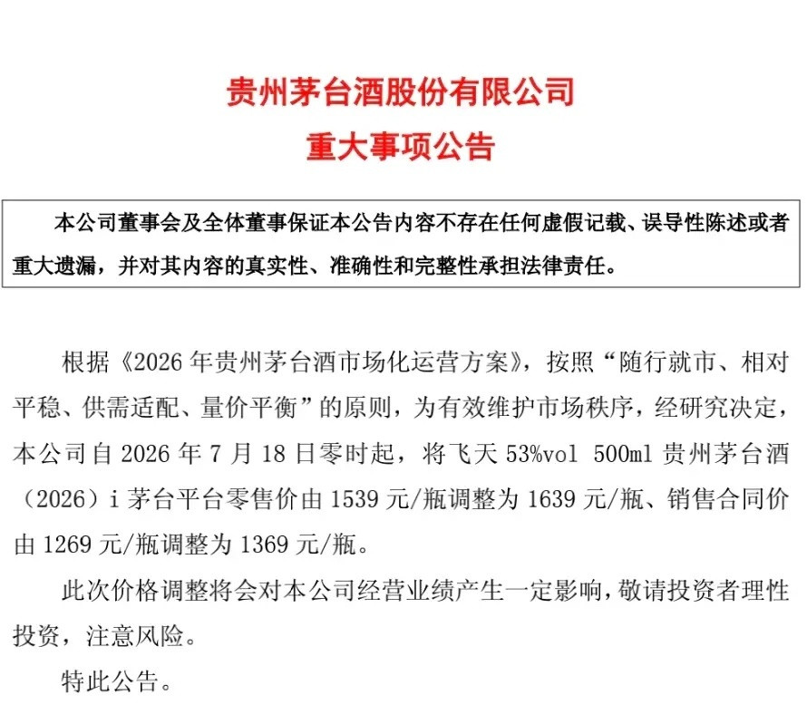 茅台涨价了这还是曾经的茅台吗，现在提价这么勇了吗？i茅台再次提价100元，比上次