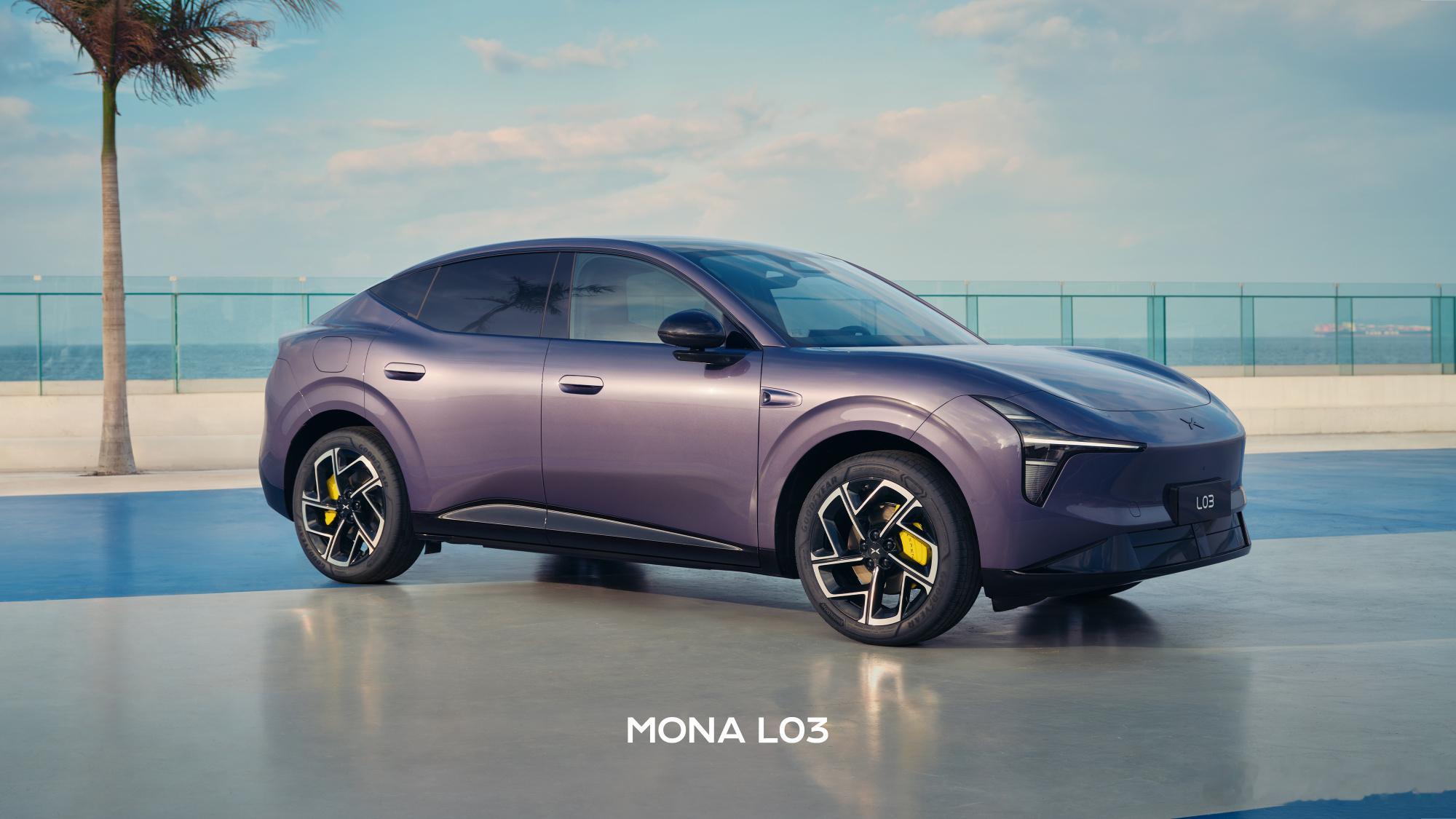 说实话，这是我觉得小鹏 MONA L03 最好看的三个颜色。  极光紫...