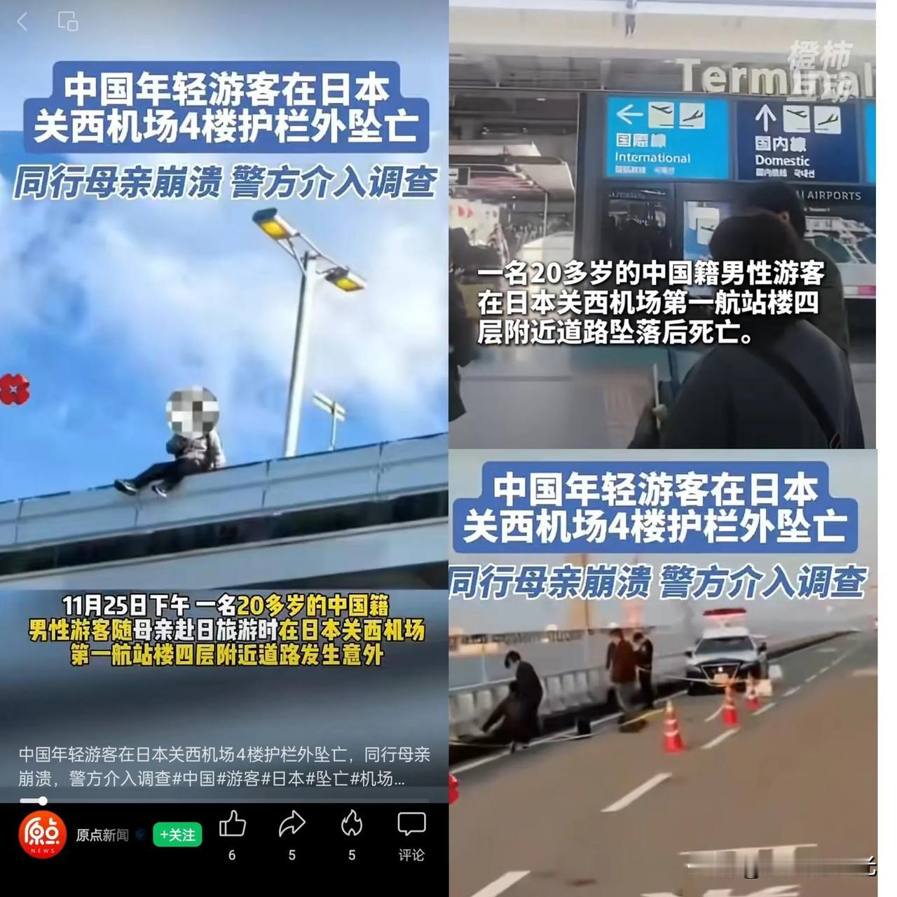 日本机场坠亡男子的母亲估计现在肠子都悔青了！她怎么也没想到儿子一场日本之行，