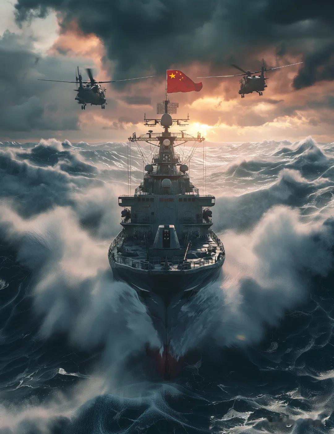 中国人说话一向很含蓄，这次不一样了，突然对着已过时的列强说狠话：“想击沉中国05