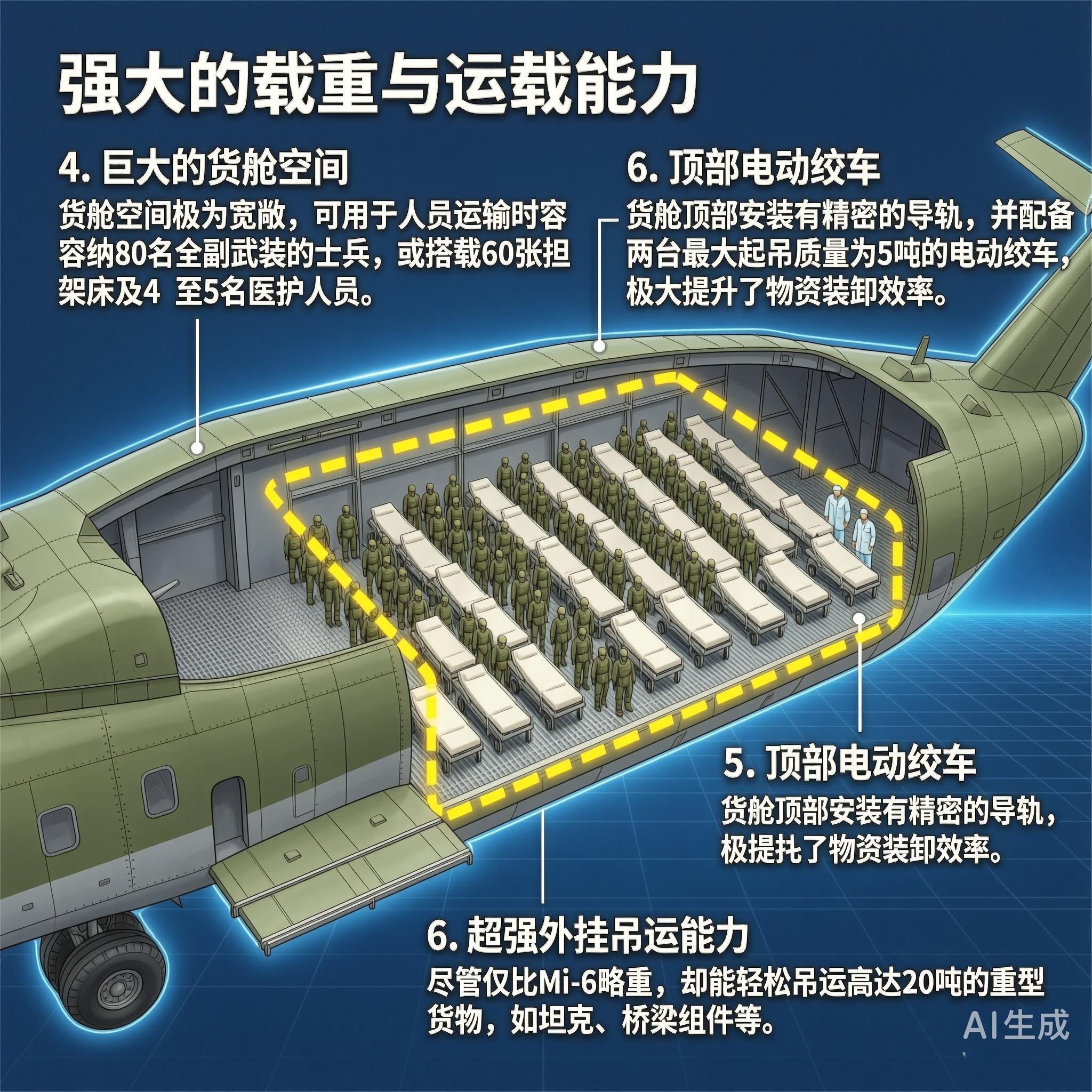 军事ai新视野俄罗斯Mi-26“光环”通用直升机Mi-26是米里设计局研制的重