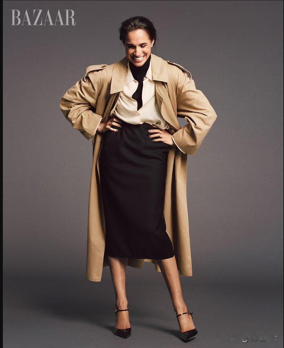 请大家欣赏，梅根的时尚大片，也恭喜梅根，登上《时尚芭莎》杂志封面！梅根为时尚