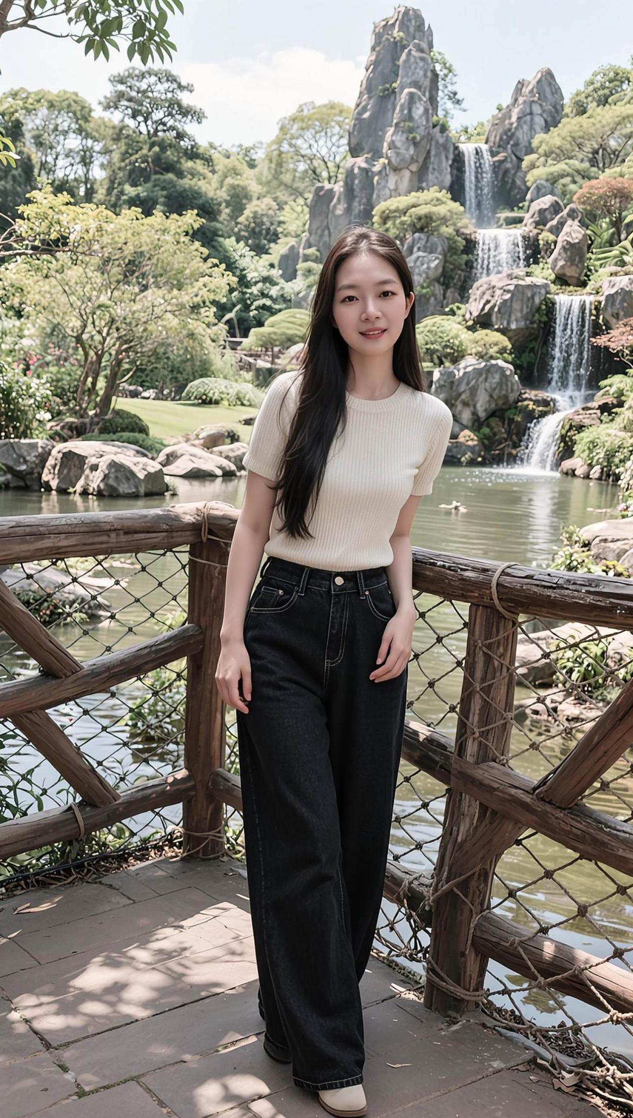 AI森系生活照日常分享穿搭美女上热门