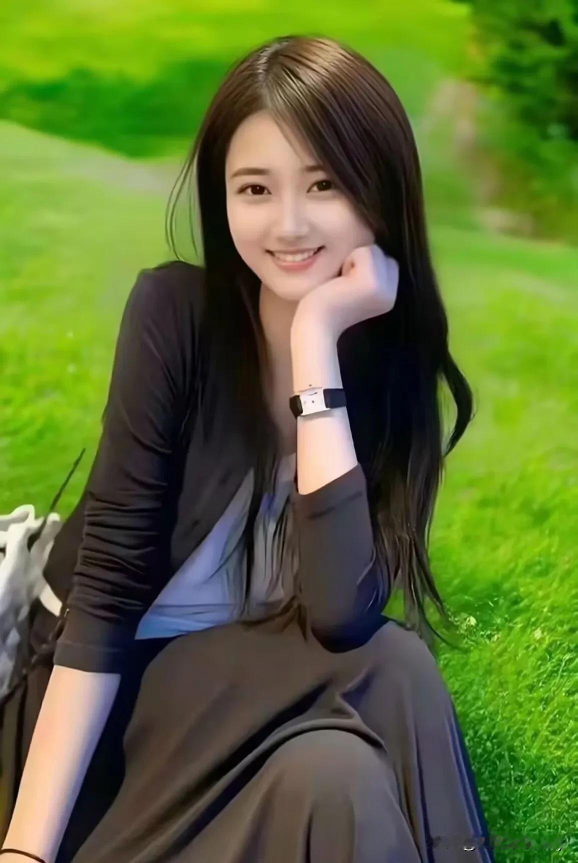 四个字对这个女人造一个句。你怎么造这个句？“青春靓丽”！单纯的让我们这批607