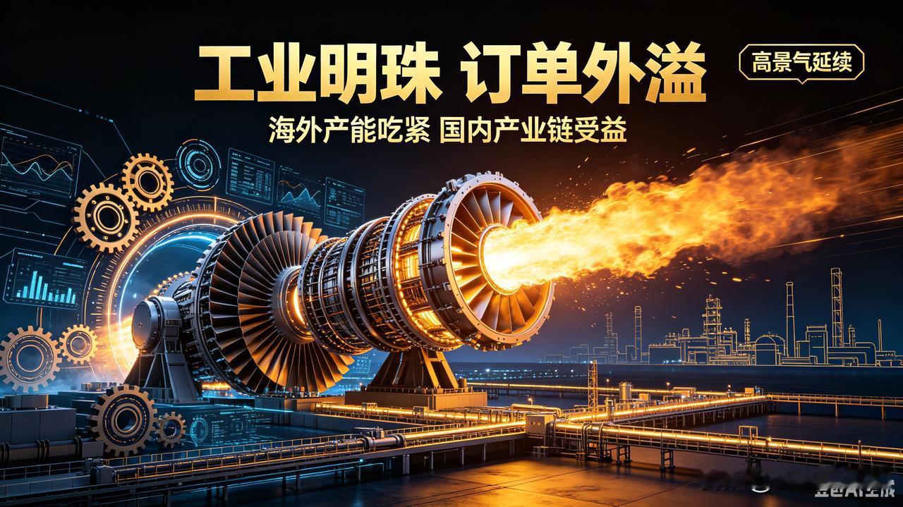 全球燃气轮机陷入供应紧张！行业景气周期已经打开财联社消息，全球燃气轮机现在