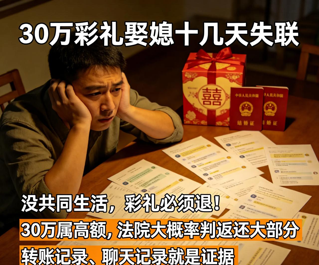 花30多万结婚，十几天人就没了！真没想到，三十多万娶个媳妇，领证才十几天，