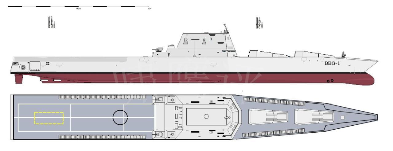 关于特朗普级战列舰什么的，瞅了瞅相关的效果图，这玩意儿不就是加大号的DDGX吗，