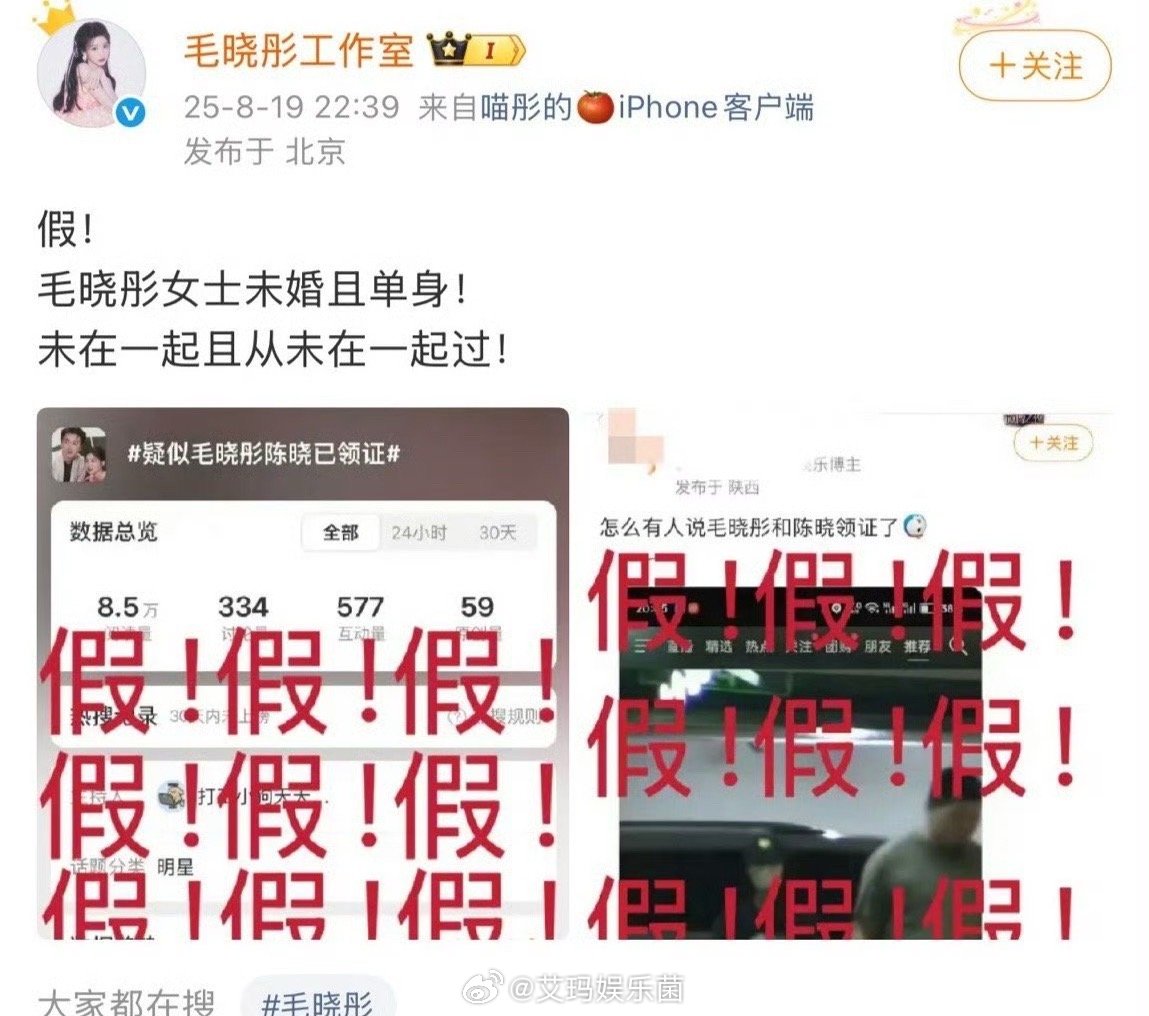 毛晓彤方否认与陈晓恋情清醒独立的大女主，男人别来沾边！谣言止于智者​​​