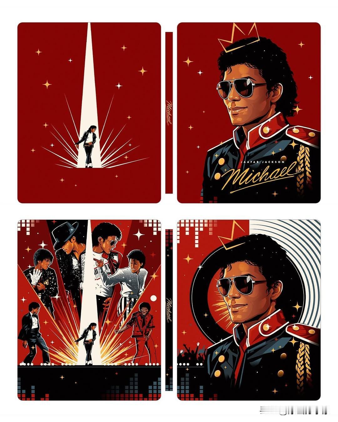 迈克尔杰克逊巨星之路插画作品一组画师RiCOjr动漫二次元原画分享家