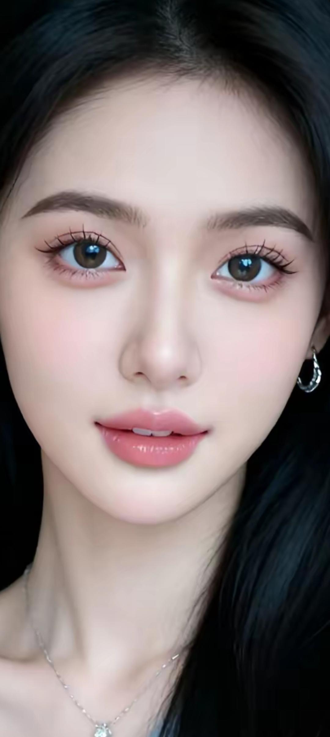 温柔眼妆，甜美笑容，清新自然，女神范儿十足！🌸💄😊