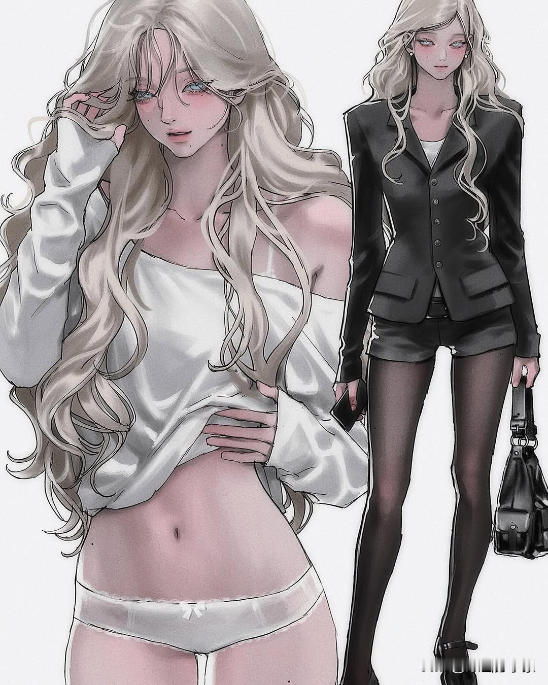 画师Eriol插画作品一组动漫二次元原画分享家插画动画卡通插画师