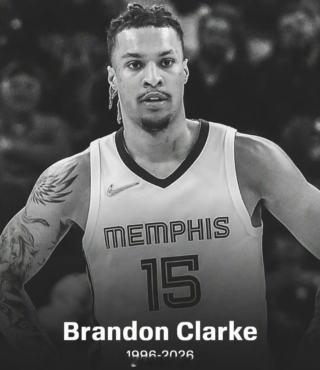 世事无常！29岁灰熊前锋布兰登·克拉克不幸离世，令人惋惜。NBA名记Shams第