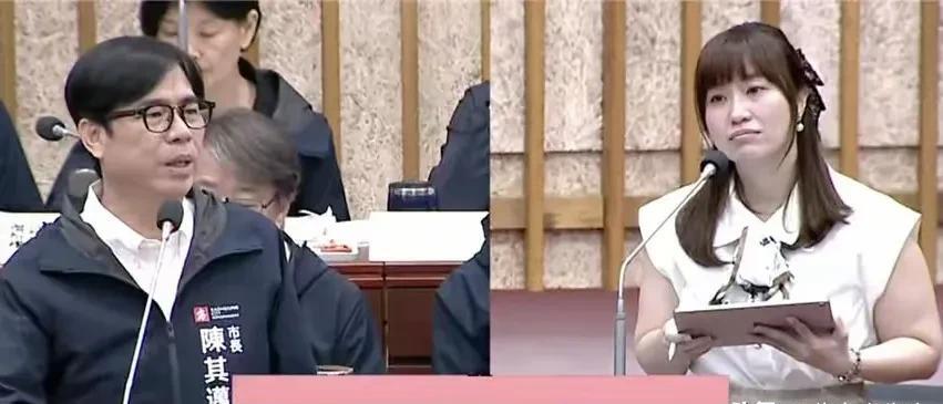 国民党高雄市议员许采蓁今日在高雄市议会质询时痛批赖台独无能，并不是在民进党内高雄
