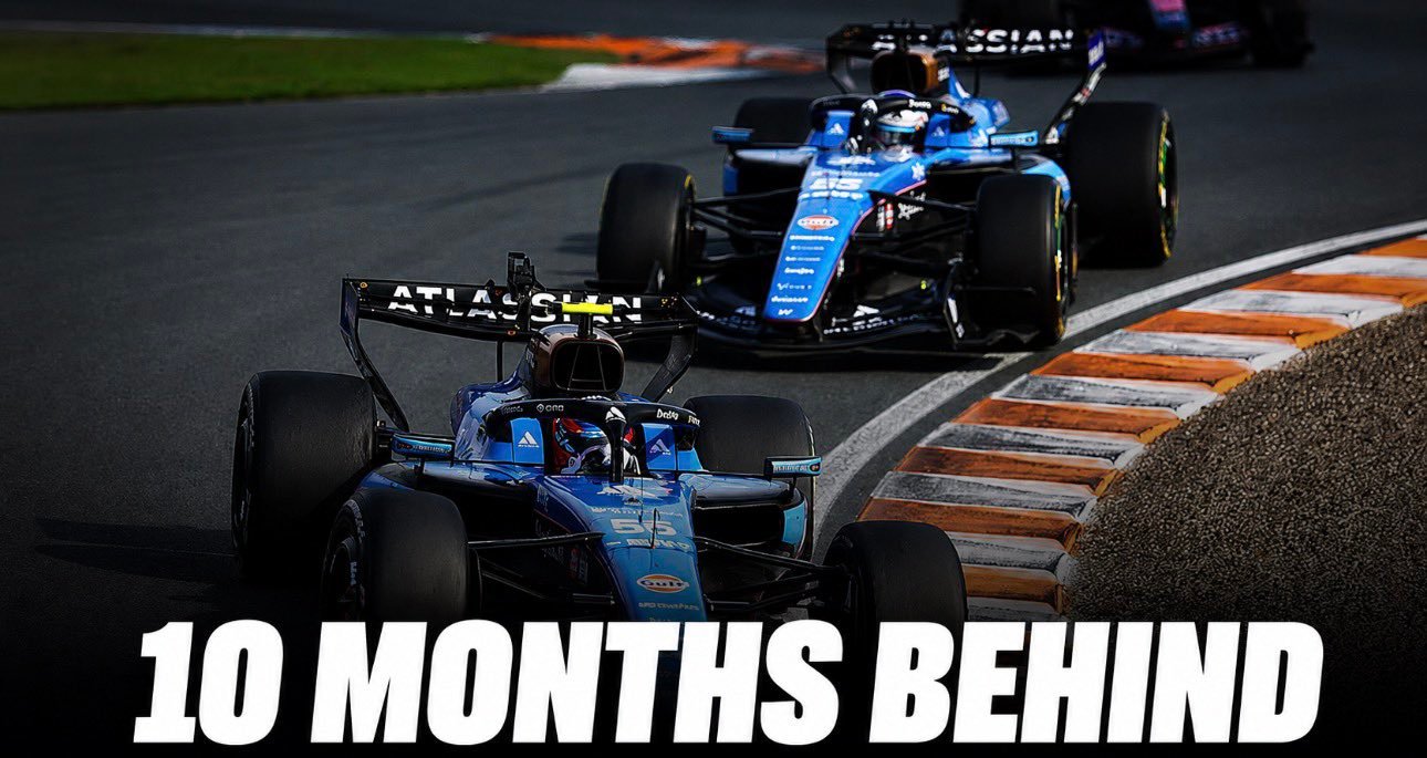 F1威廉姆斯车队目前在F1赛场上使用的赛车，其性能与2025年11月在风洞测试