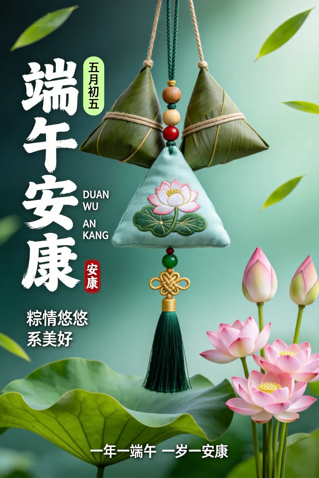 2026端午快乐祝福图片海报壁纸