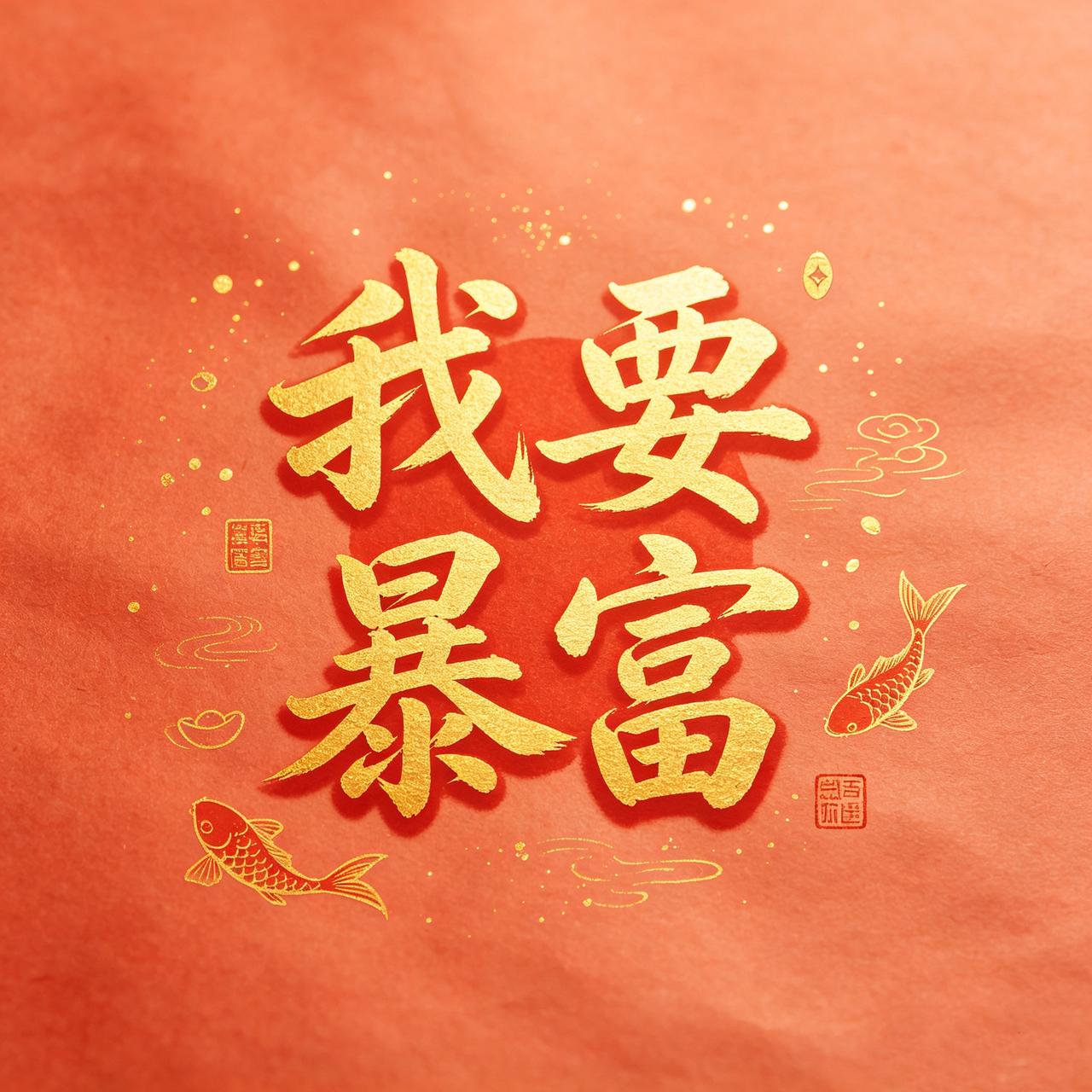 大胆写下“暴富”！敢于把“暴富”挂在嘴边的人，早就赢在了财运的起跑线。财运