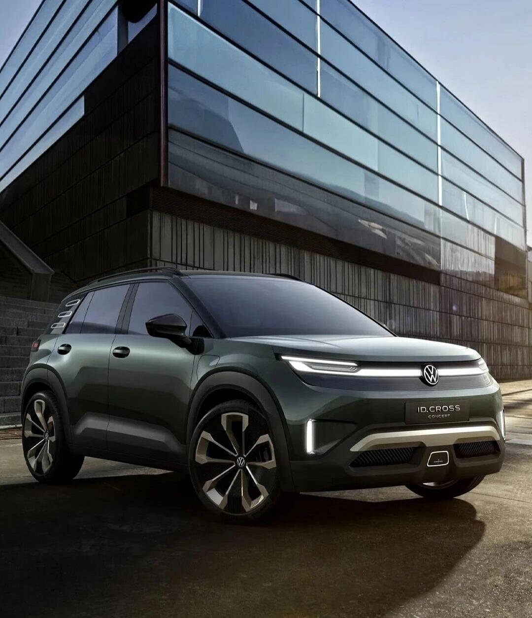 20万级德系纯电王炸！大众ID.CROSS概念车曝光，2026国产必冲？家人们谁