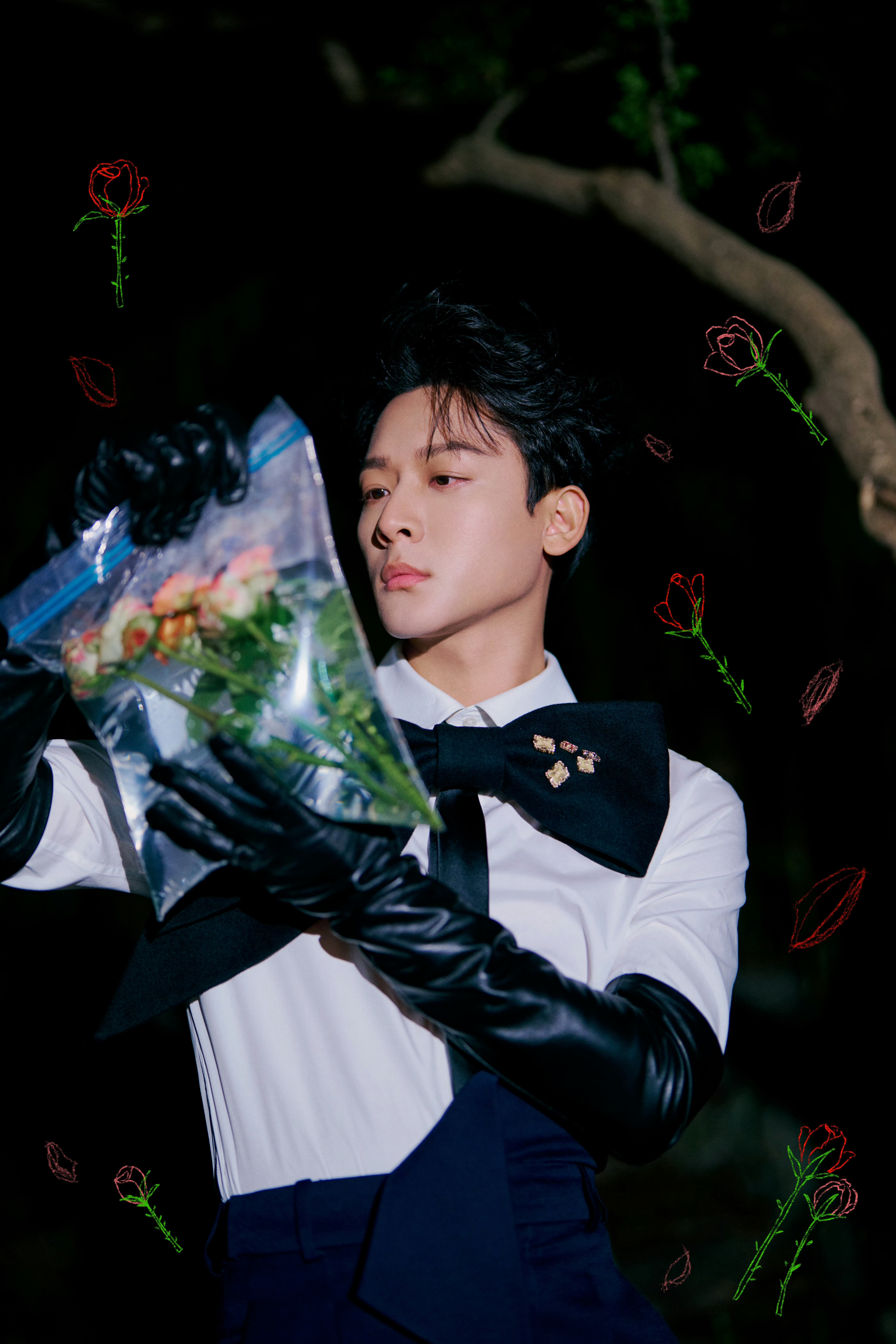 VOGUE时尚之力盛会来了这次主题自由花园。男明星第一波出发照来啦张晚意身穿K