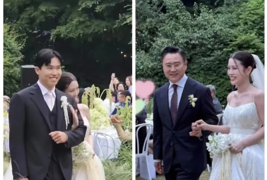韩国演员李光基女儿昨日举办婚礼，婚礼主持人刘在石。宾客有洪锡天、安善英等知名演艺