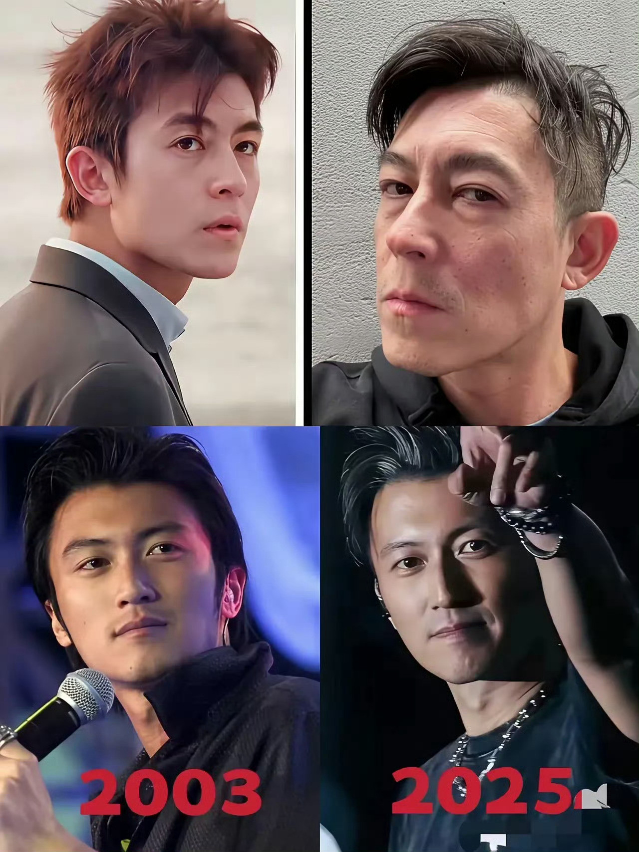 状态差远了，谢霆锋真的很抗老。​​​