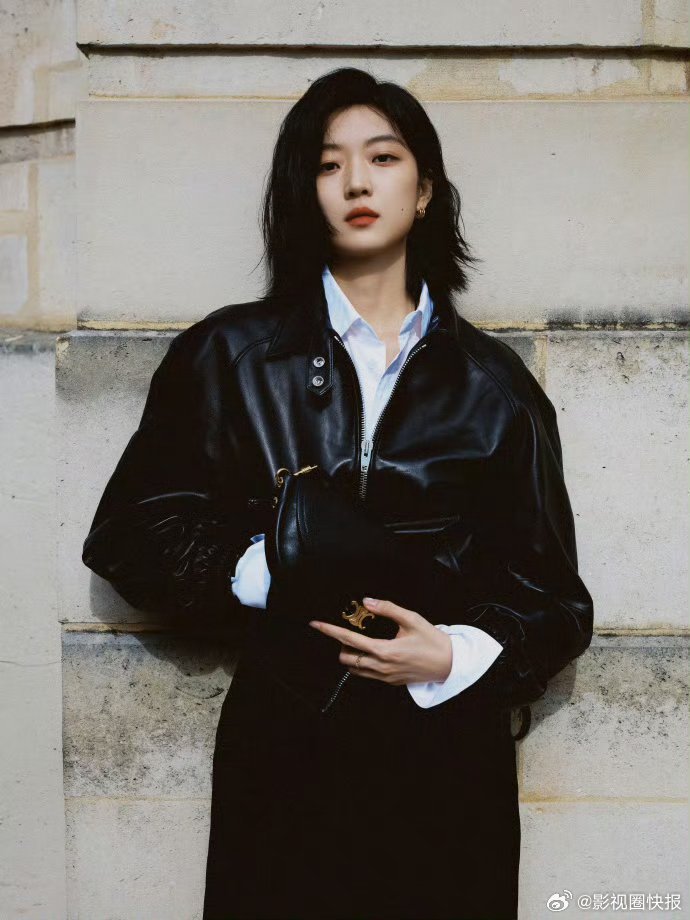 谁看了孙千能忍住不喊老公又美又飒孙千！短发皮衣造型封神，松弛感与高级感并存，越
