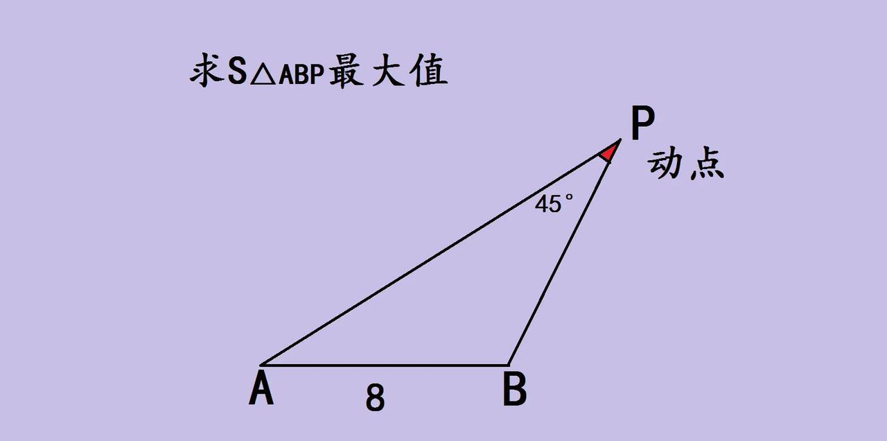 动点三角形面积最值，几何思维大挑战家人们，来看这道超有意思的几何题！已知AB长