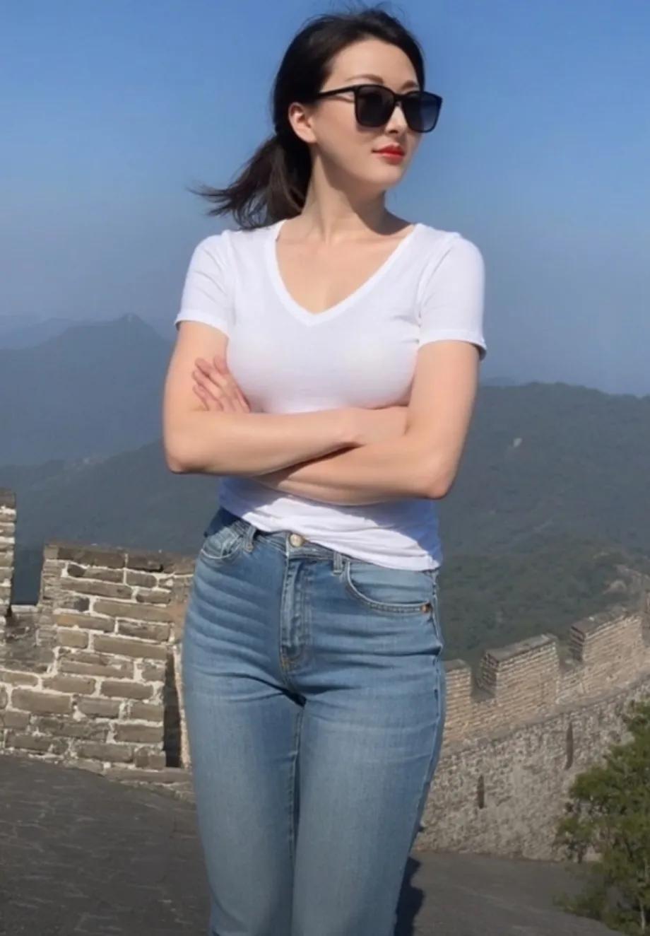 在呼啸的西北风中登上长城，眺望远方，壮丽的景色尽收眼底，让人心生豪迈之情。长