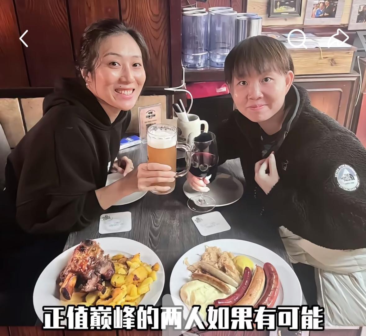 朱雨玲夺冠后与对手“韩莹”聚餐庆祝胜利！2026多哈冠军赛半决赛中，朱雨玲4