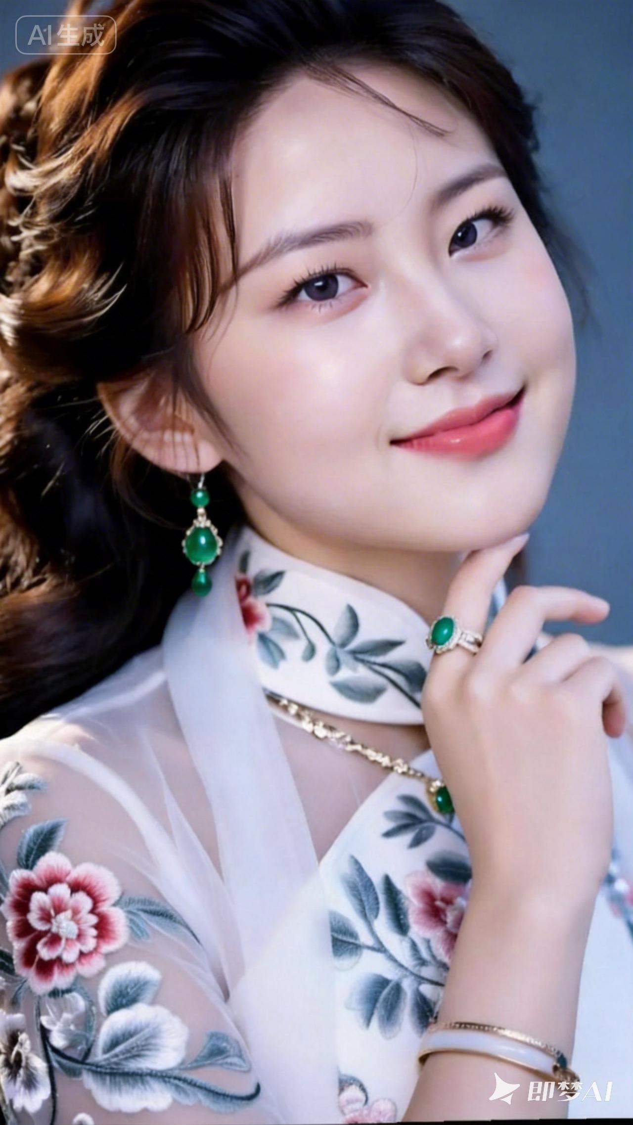 优雅东方美，绿宝石点缀的古典风情。