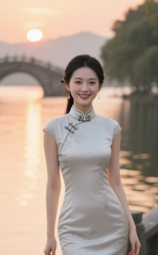 东方尤物旗袍勾勒玲珑态