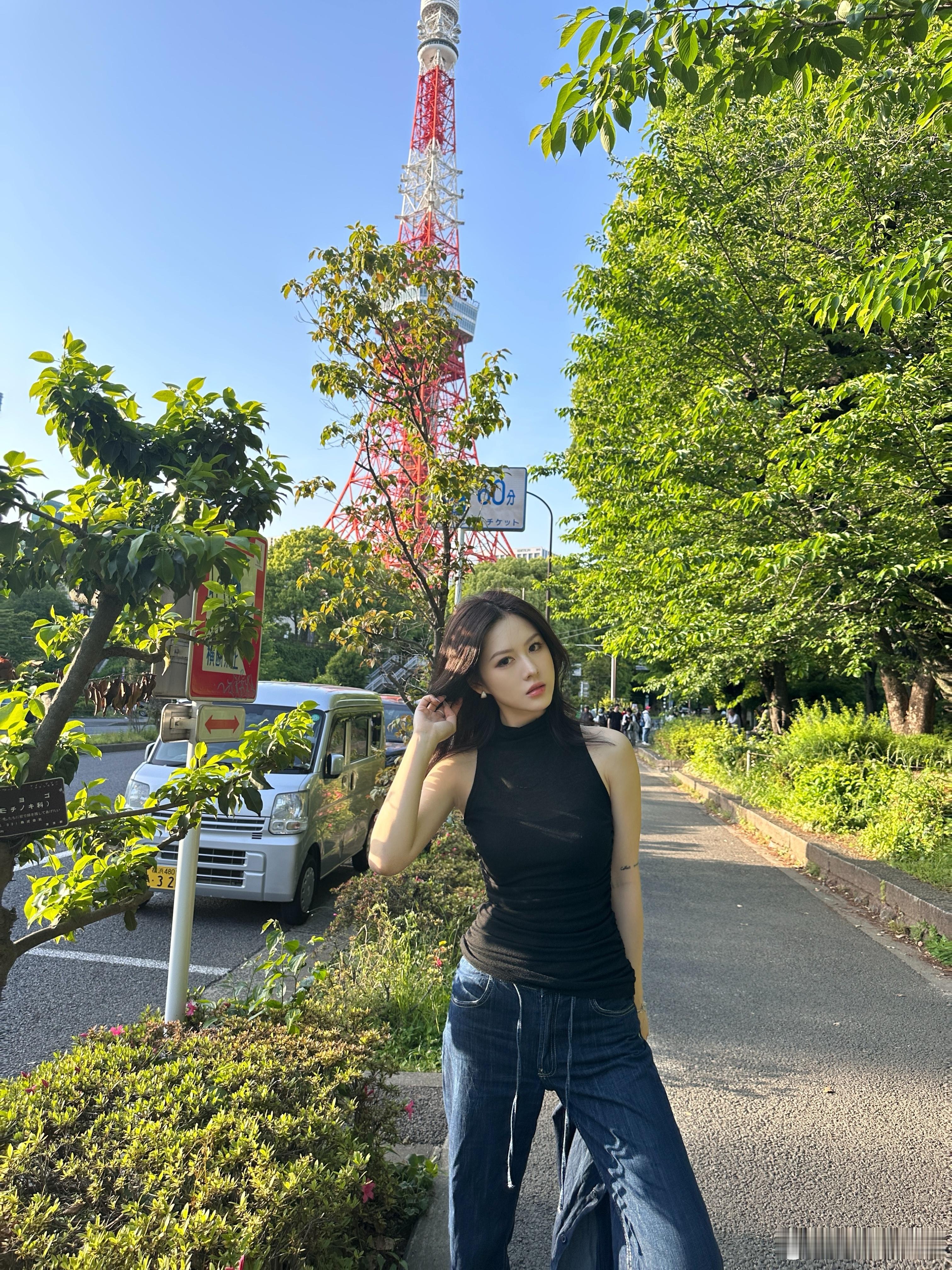 东京塔趴趴走居然在路上偶遇16年一起dreamtrip组团去泰国玩的姐姐这是什