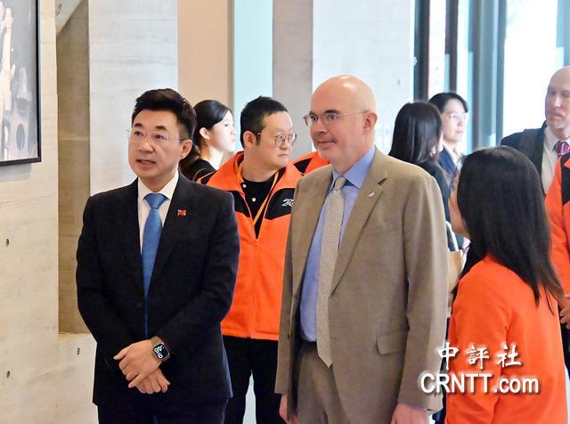 打“亲美牌”？江启臣拼台中提名，合体谷立言释放讯号台“立法院副院长”江启臣6日